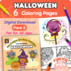 Halloween Coloring Pages - Pack 2