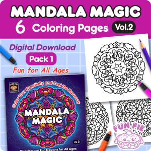 Mandala Coloring Pages, Vol.2 - Pack 1