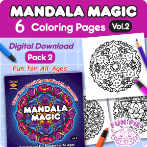 Mandala Coloring Pages, Vol.2 - Pack 2