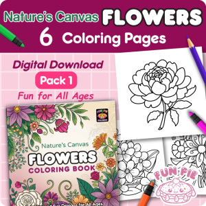 Flowers Coloring Pages - Pack 1